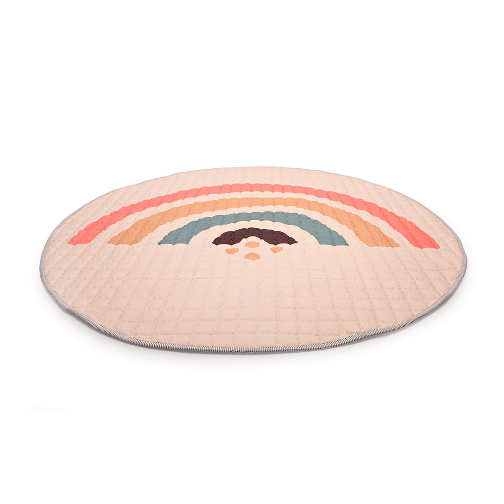 Gesteppte-Krabbeldecke, Boho Rainbow, Ø 1.5 m