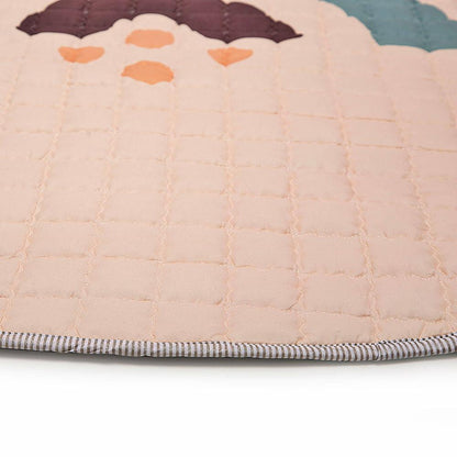 Gesteppte-Krabbeldecke, Boho Rainbow, Ø 1.5 m