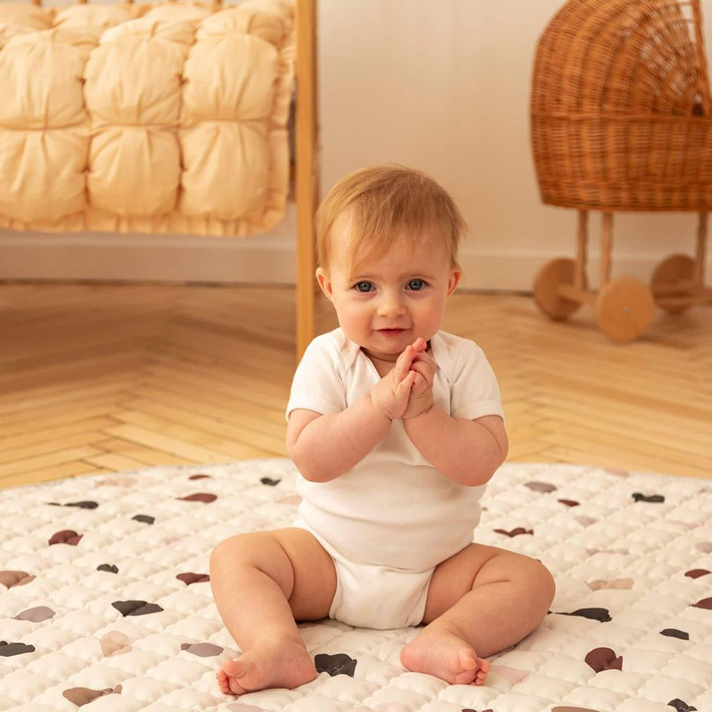 Gesteppte Krabbeldecke, Confetti, Ø 1.5 m