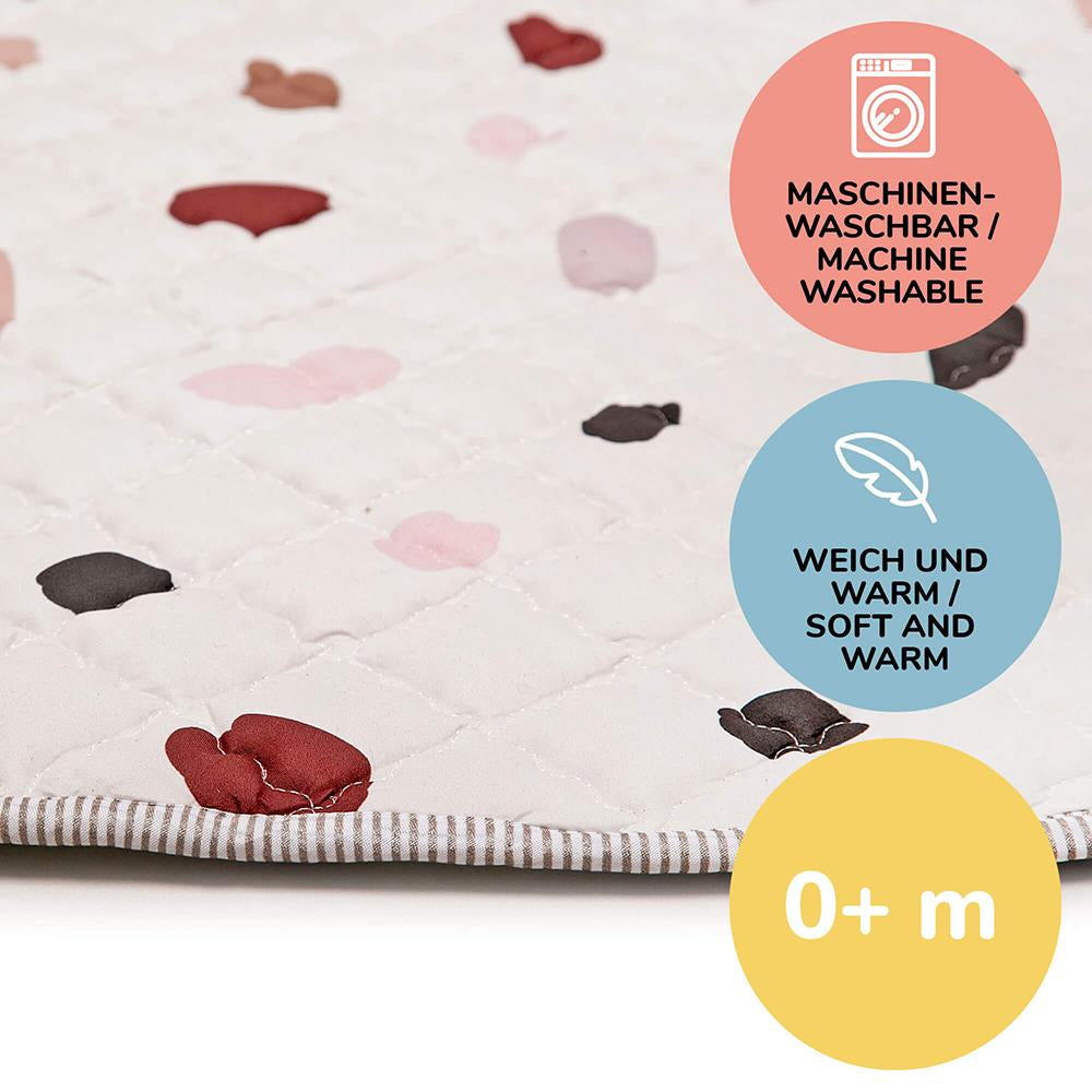 Gesteppte Krabbeldecke, Confetti, Ø 1.5 m