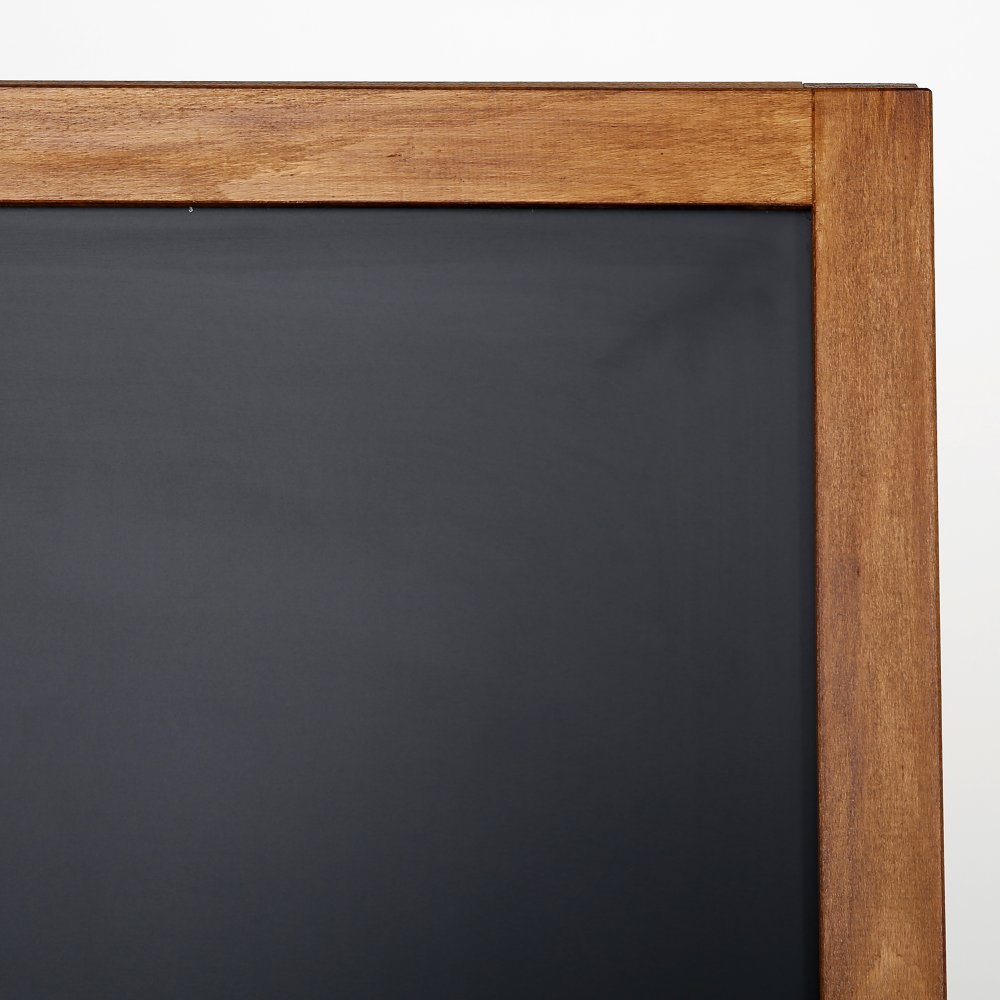 Holz Kundenstopper 145x67cm, Magnetisch, Dunkelbraun, Outdoor - Kundenstopper - Speedjust Schweiz