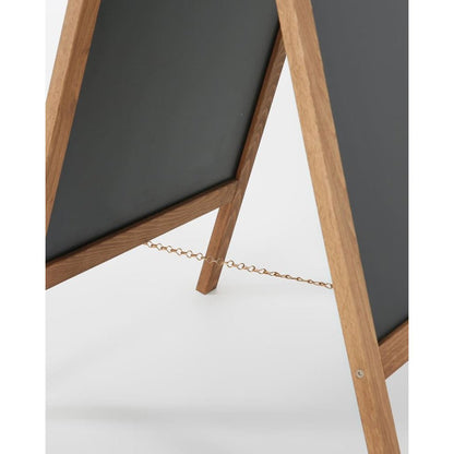 Holz Kundenstopper 95x54cm, Magnetisch, Dunkelbraun, Outdoor - Kundenstopper - Speedjust Schweiz