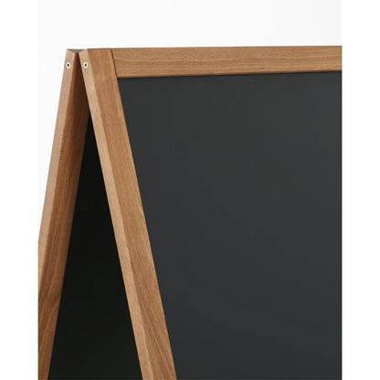 Holz Kundenstopper 95x54cm, Magnetisch, Dunkelbraun, Outdoor - Kundenstopper - Speedjust Schweiz