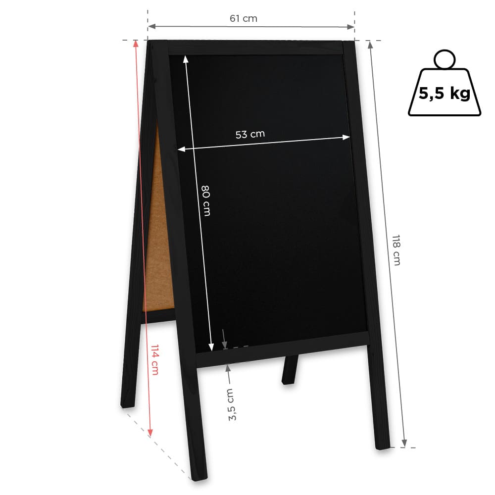 Holz Kundenstopper "ColorFrame" 118x61cm, Indoor - Kundenstopper - Speedjust Schweiz