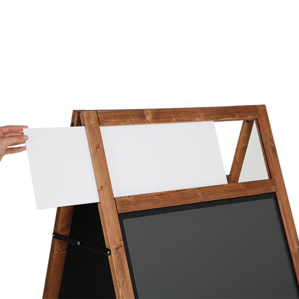 Holz Kundenstopper DIN A1, mit Topschild, Outdoor - Kundenstopper - Speedjust Schweiz