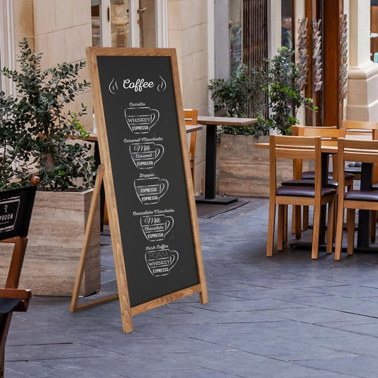 Holz Kundenstopper "FloorStand" mit Kreidetafel - Kundenstopper - Speedjust Schweiz