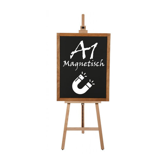 Holz Staffelei-Set "Art Easel" inkl. A1 Kreidetafel magnetisch
