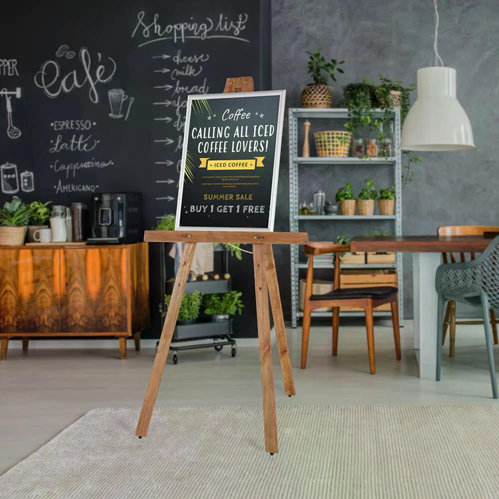 Holz Staffelei Basic, Dunkel, 160cm - Staffelei - Speedjust Schweiz