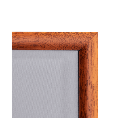 Alu Klapprahmen, 25mm, Holzoptik