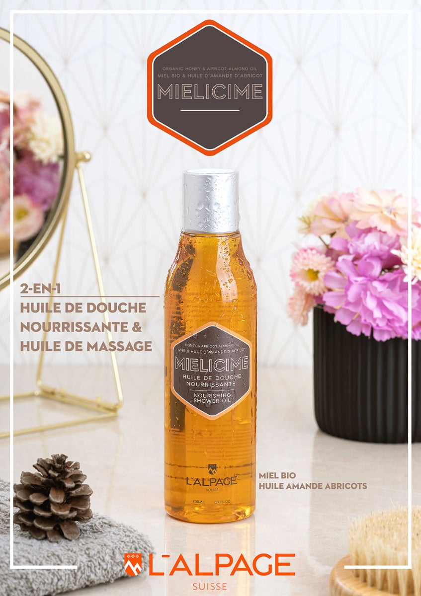 Huile de Douche & Massage Nourrissante Mielicime