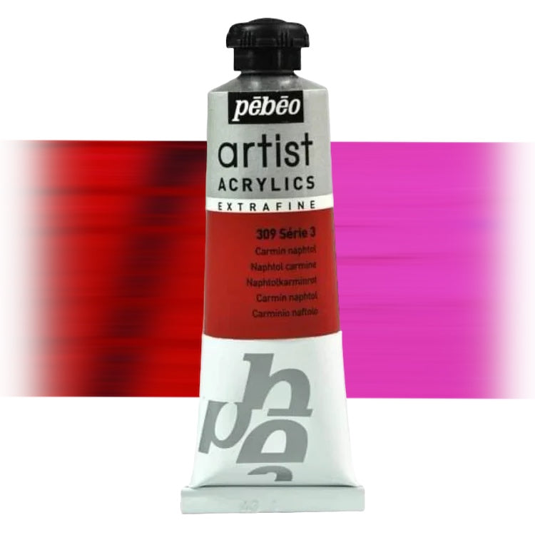 Pébéo Artist Acrylics Carmin Naphtol 309 Serie 3
