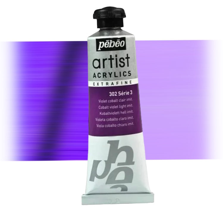 Pébéo Artist Acrylics Kobaltviolett Hell Nachahmung 302 Serie 3