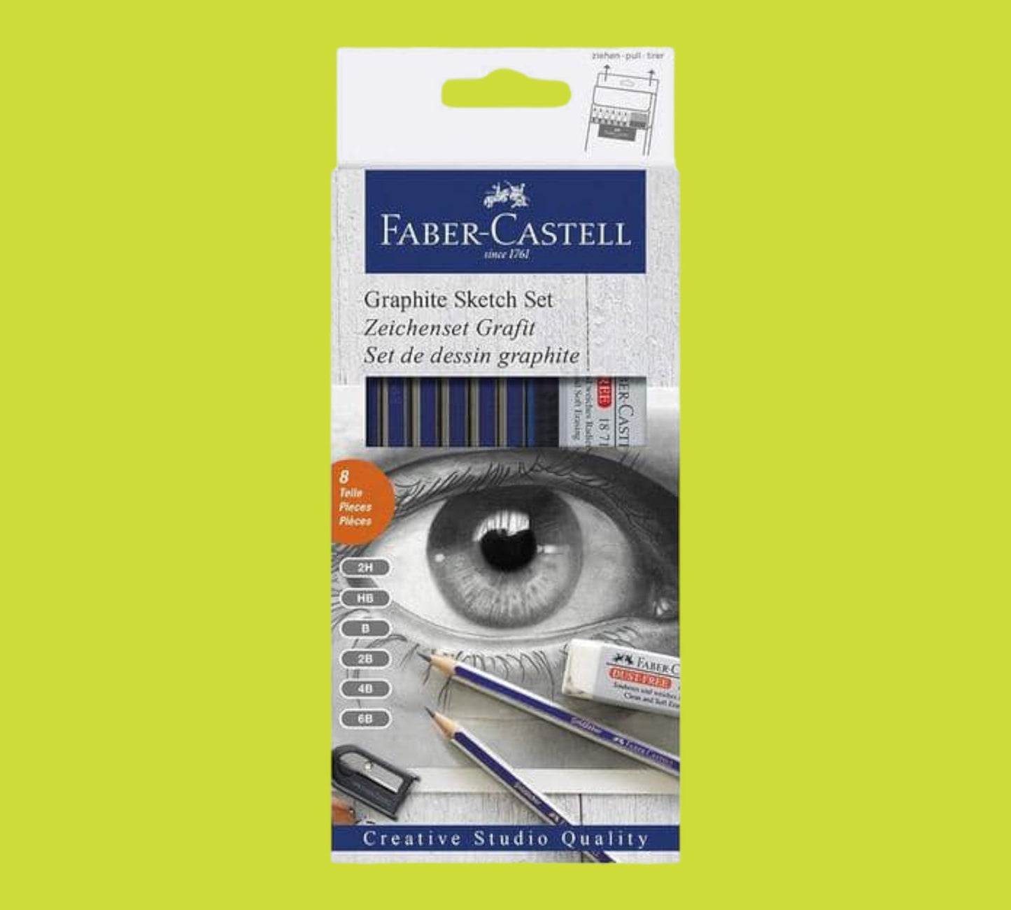 Faber-Castell Zeichen-Set Grafit – 8-teilig