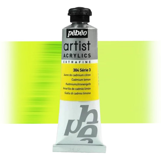 Pébéo Artist Acrylics Kadmiumgelb Zitrone 304 Serie 3