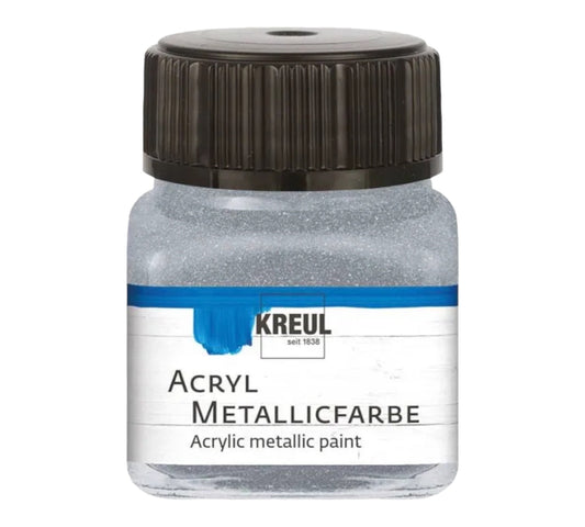 Kreul Acryl Metallicfarbe  Silber 77272