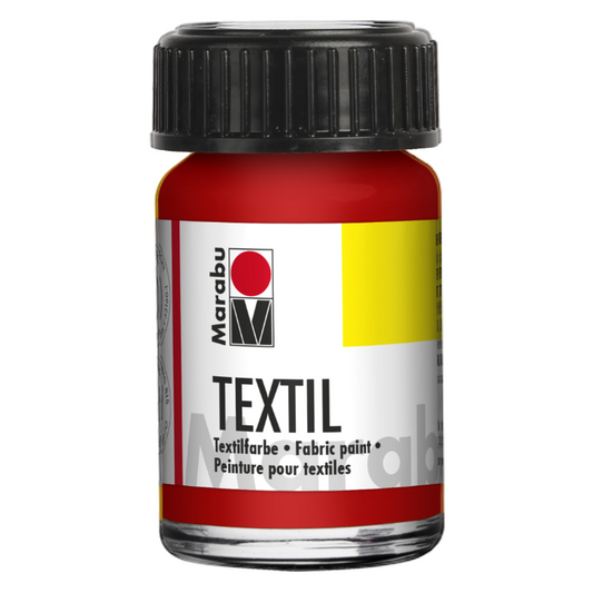 Marabu Textil, Stofffarbe Rot 232 , 15 ml