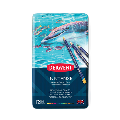 Derwent Inktense Aquarelltintenstifte – 12 Stück Set