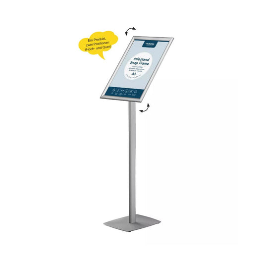 Infoständer Classic, DIN A3, Silber