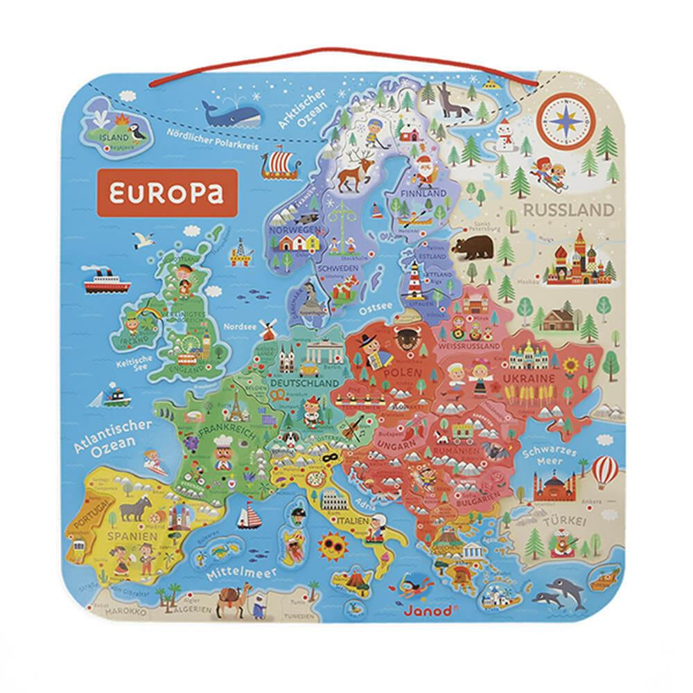 Magnetische Karte Europa