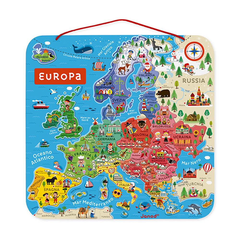 Magnetische Karte Europa