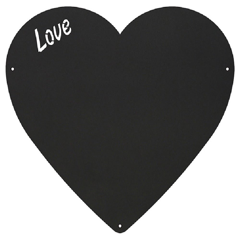 KalaMitica® Kreidetafel Magnetisch, Ohne Rahmen, Herz, 33x33cm, Schwarz/Anthrazit - Wandtafel - Speedjust Schweiz