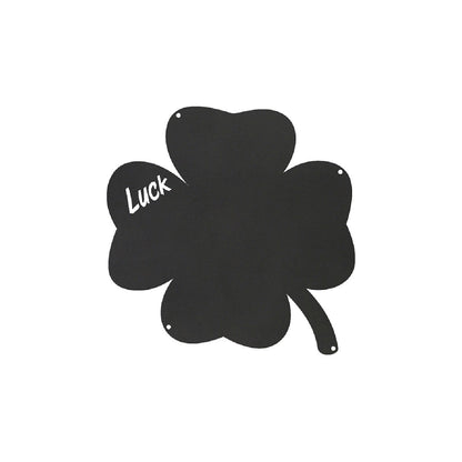 KalaMitica® Kreidetafel Magnetisch, Ohne Rahmen, Kleeblatt, 33x33cm, Schwarz/Anthrazit - Wandtafel - Speedjust Schweiz