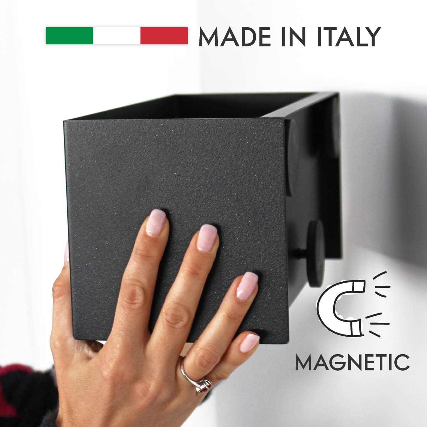 KalaMitica® Magnetbehälter "Hermes" aus Stahl - Magnetische Produkte - Speedjust Schweiz