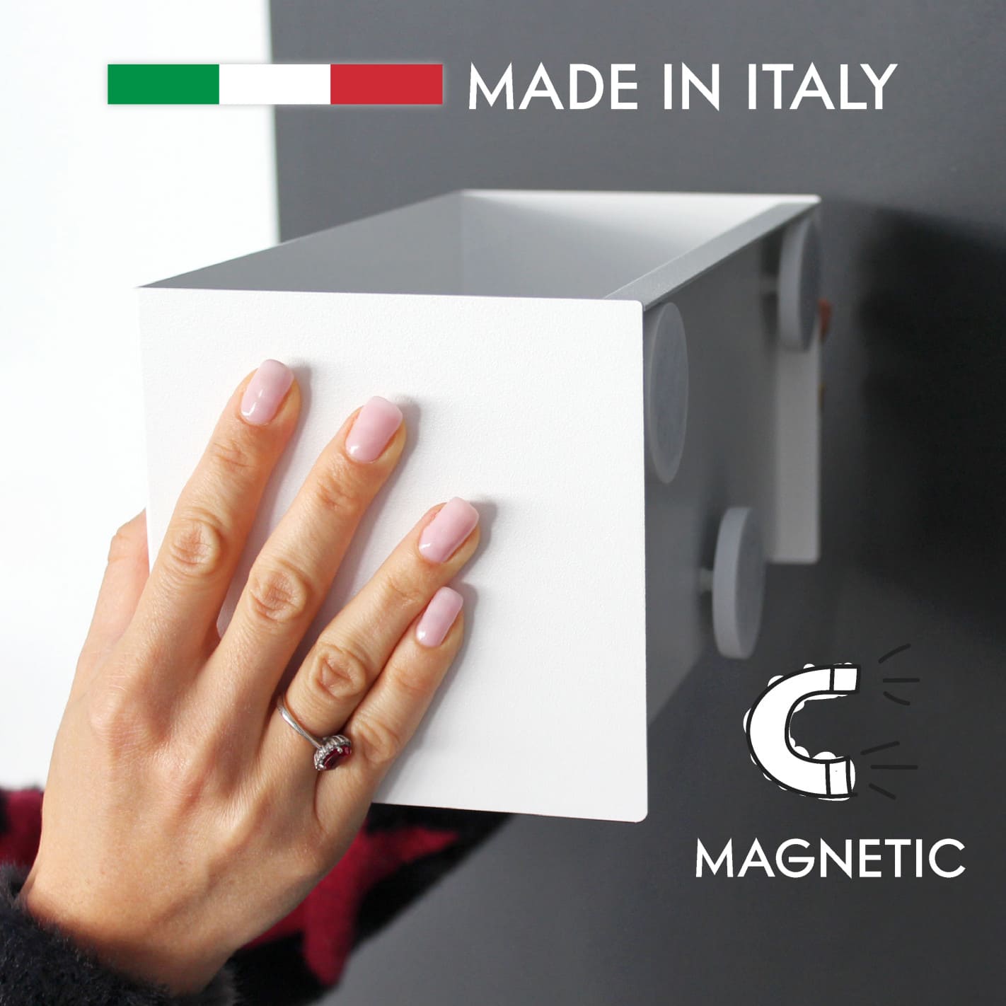 KalaMitica® Magnetbehälter "Hermes" aus Stahl - Magnetische Produkte - Speedjust Schweiz