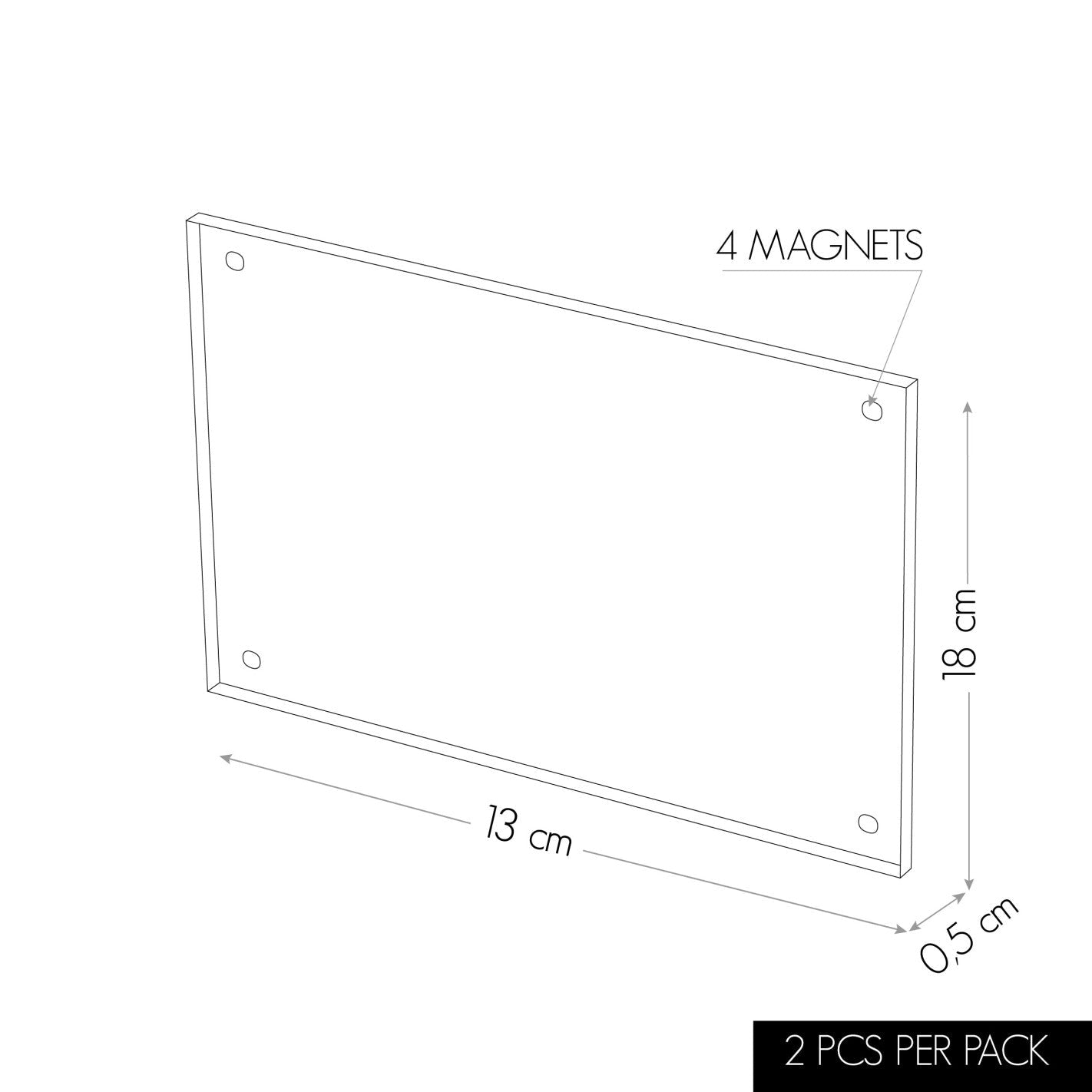 KalaMitica® Magnetische Fotorahmen Neodym , 13x18cm, 2 Stk. - Magnetische Produkte - Speedjust Schweiz