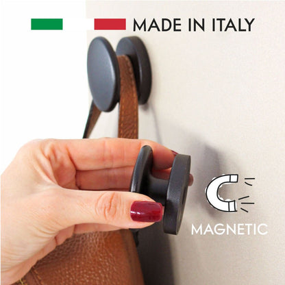 KalaMitica® Magnetische Garderobenhaken Neodym, Ø5.2cm, Schwarz, 2 Stk. - Magnetische Produkte - Speedjust Schweiz