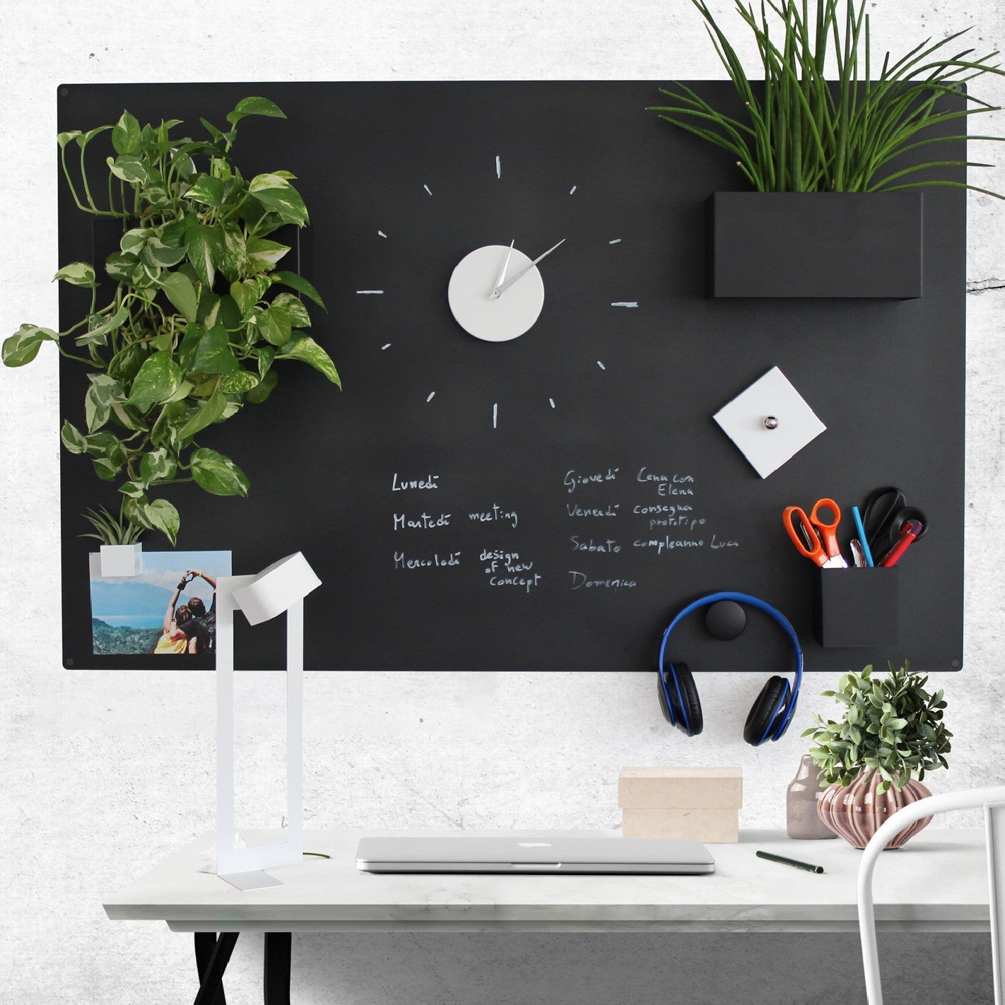 KalaMitica® Magnetische Kreidetafel ohne Rahmen, 114×74cm - Wandtafel - Speedjust Schweiz