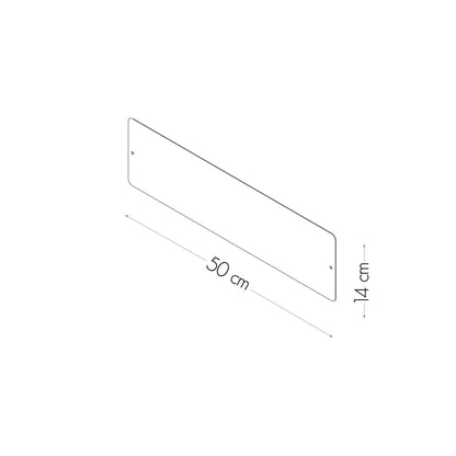 KalaMitica® Magnetische Kreidetafel ohne Rahmen, 50x14cm - Wandtafel - Speedjust Schweiz