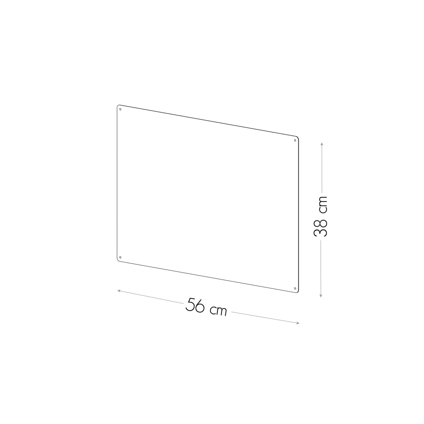 KalaMitica® Magnetische Kreidetafel ohne Rahmen, 56x38cm - Wandtafel - Speedjust Schweiz