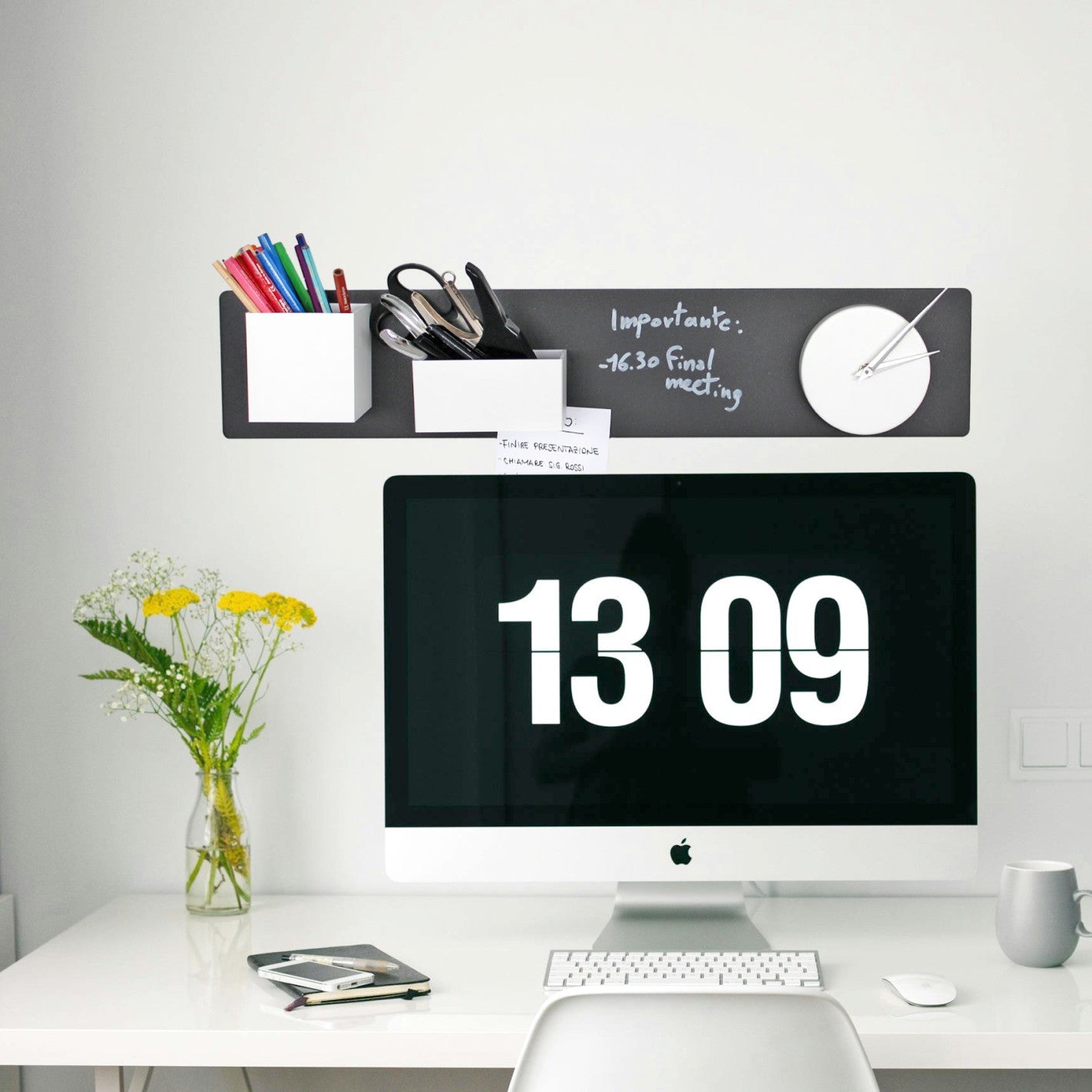 KalaMitica® Magnetische Kreidetafel ohne Rahmen, 70x14cm - Wandtafel - Speedjust Schweiz