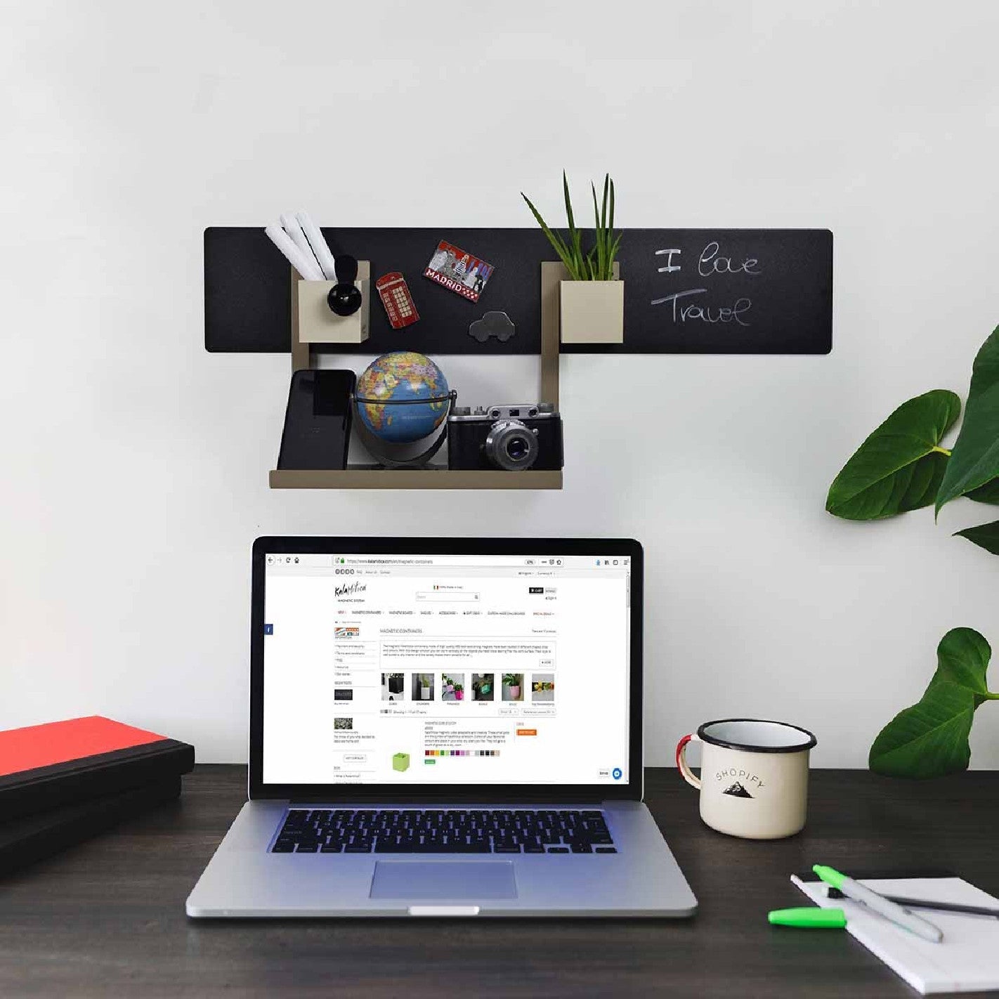 KalaMitica® Magnetische Kreidetafel ohne Rahmen, 70x14cm - Wandtafel - Speedjust Schweiz