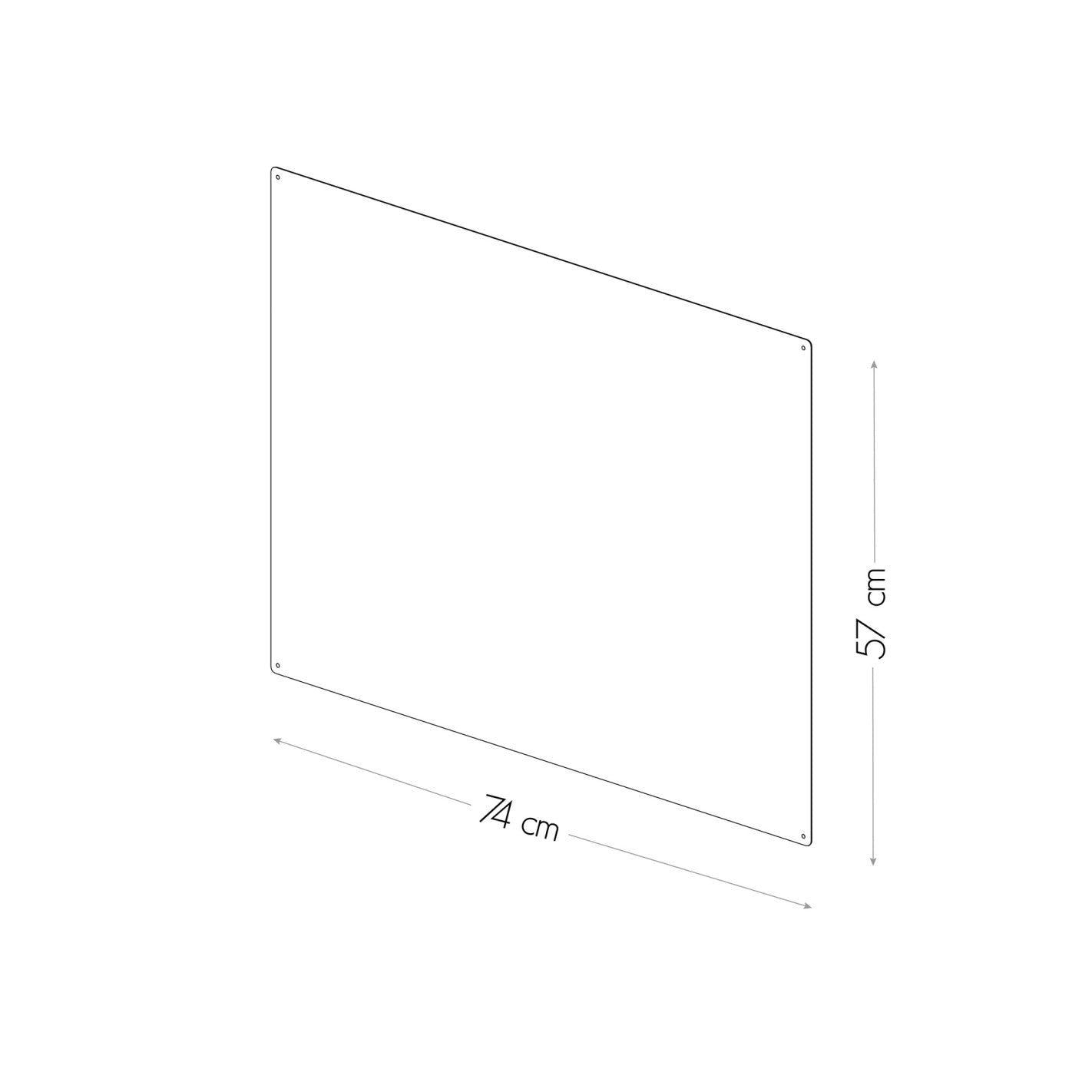 KalaMitica® Magnetische Kreidetafel ohne Rahmen, 74×57cm - Wandtafel - Speedjust Schweiz