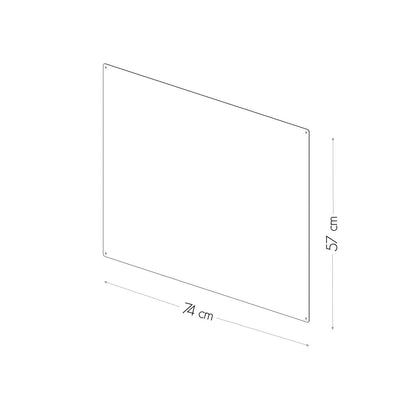 KalaMitica® Magnetische Kreidetafel ohne Rahmen, 74×57cm - Wandtafel - Speedjust Schweiz