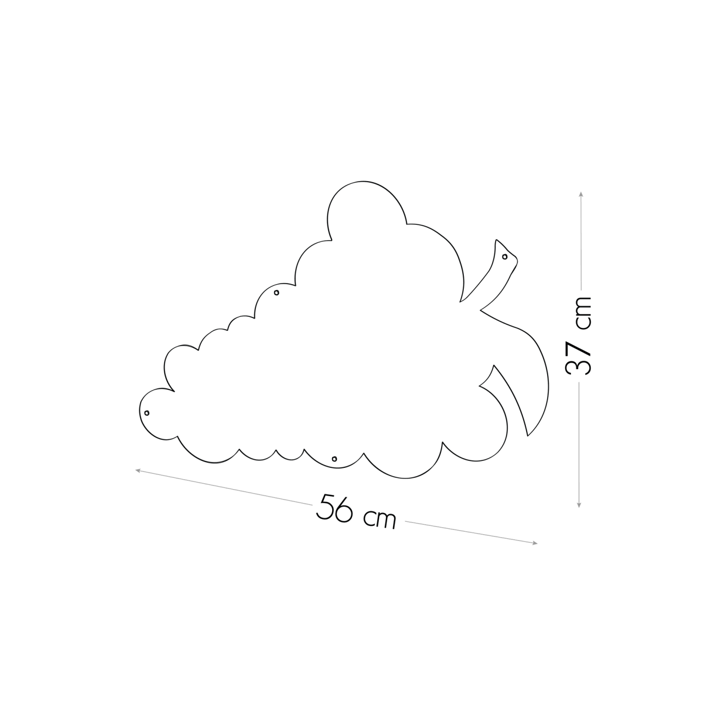 KalaMitica® Magnetische Kreidetafel "Traube", 56x37cm, Schwarz/Anthrazit - Wandtafel - Speedjust Schweiz