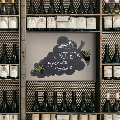 KalaMitica® Magnetische Kreidetafel "Traube", 56x37cm, Schwarz/Anthrazit - Wandtafel - Speedjust Schweiz