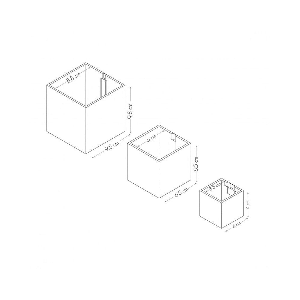 KalaMitica® Magnetische Würfelbehälter Neodym, Ø 3,5 - 6 - 9, Schwarz, 3 Stk. - Magnetische Produkte - Speedjust Schweiz