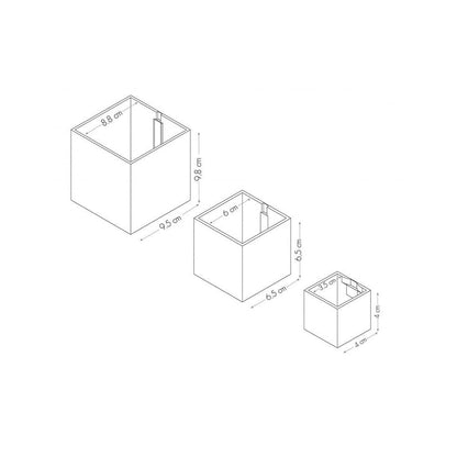 KalaMitica® Magnetische Würfelbehälter Neodym, Ø 3,5 - 6 - 9, Schwarz, 3 Stk. - Magnetische Produkte - Speedjust Schweiz