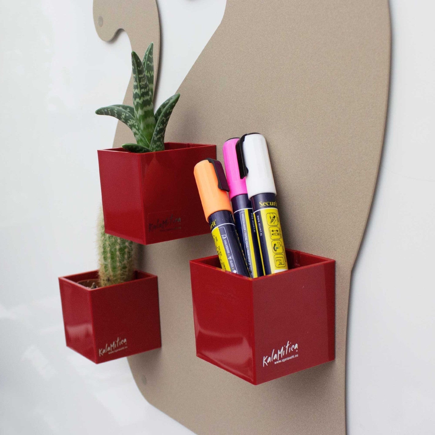 KalaMitica® Magnetische Würfelbehälter Neodym, Ø6cm, Rot, 3 Stk. - Magnetische Produkte - Speedjust Schweiz