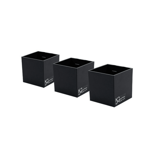 KalaMitica® Magnetische Würfelbehälter Neodym, Ø6cm, Schwarz, 3 Stk. - Magnetische Produkte - Speedjust Schweiz