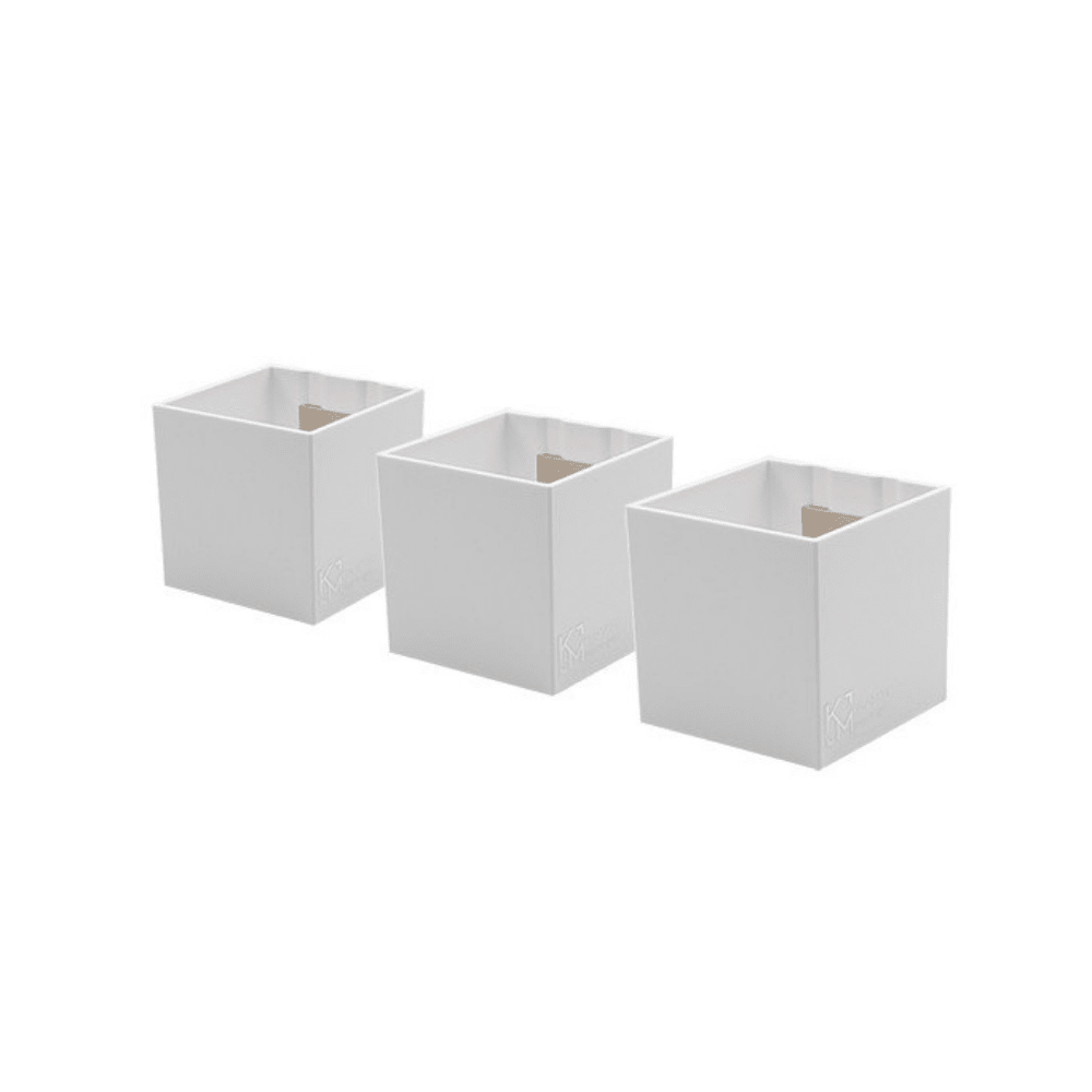 KalaMitica® Magnetische Würfelbehälter Neodym, Ø6cm, Weiss, 3 Stk. - Magnetische Produkte - Speedjust Schweiz