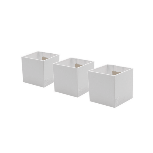 KalaMitica® Magnetische Würfelbehälter Neodym, Ø6cm, Weiss, 3 Stk. - Magnetische Produkte - Speedjust Schweiz