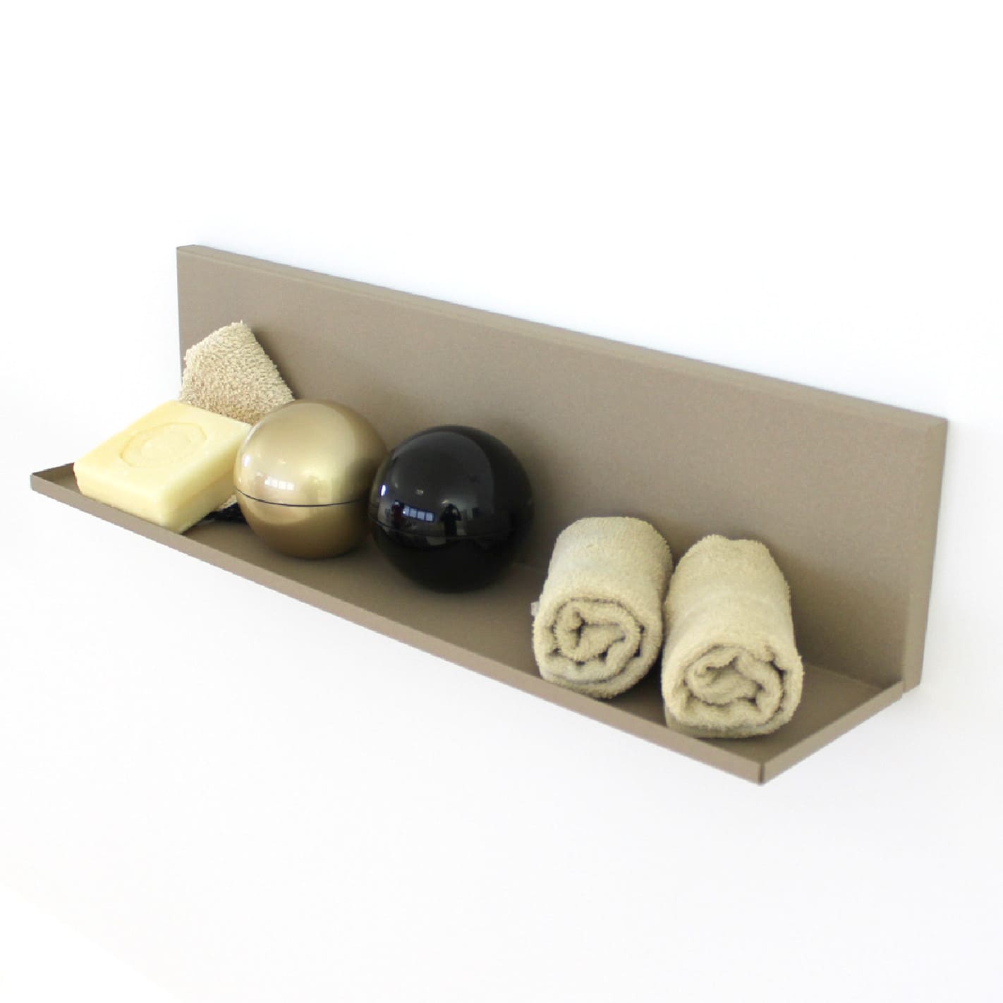 KalaMitica® Magnetisches Wandregal "Kostas", 50cm, Beige - Magnetische Produkte - Speedjust Schweiz
