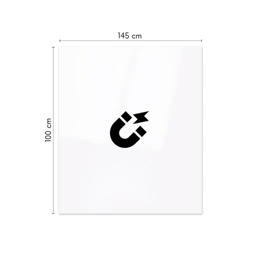 KalaMitica® Whiteboard Magnetisch, Ohne Rahmen, 100x145cm - Wandtafel - Speedjust Schweiz