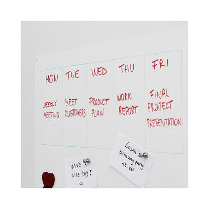 KalaMitica® Whiteboard Magnetisch, Ohne Rahmen, 74x114cm - Wandtafel - Speedjust Schweiz