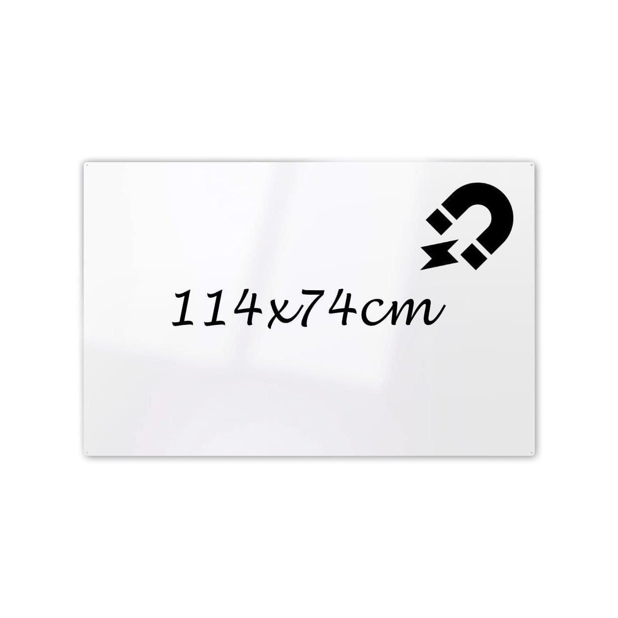 KalaMitica® Whiteboard Magnetisch, Ohne Rahmen, 74x114cm - Wandtafel - Speedjust Schweiz