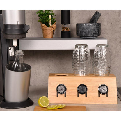 Flaschenhalter mit Abtropfschale